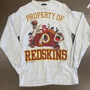 Vintage 90s Washington Redskins Looney Tunes Football NFL Sports Single Stitched